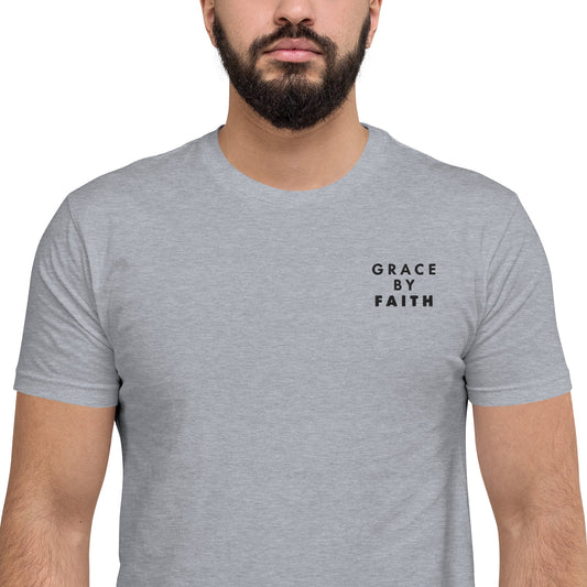 Grace By Faith - Embroidered Short Sleeve T-shirt