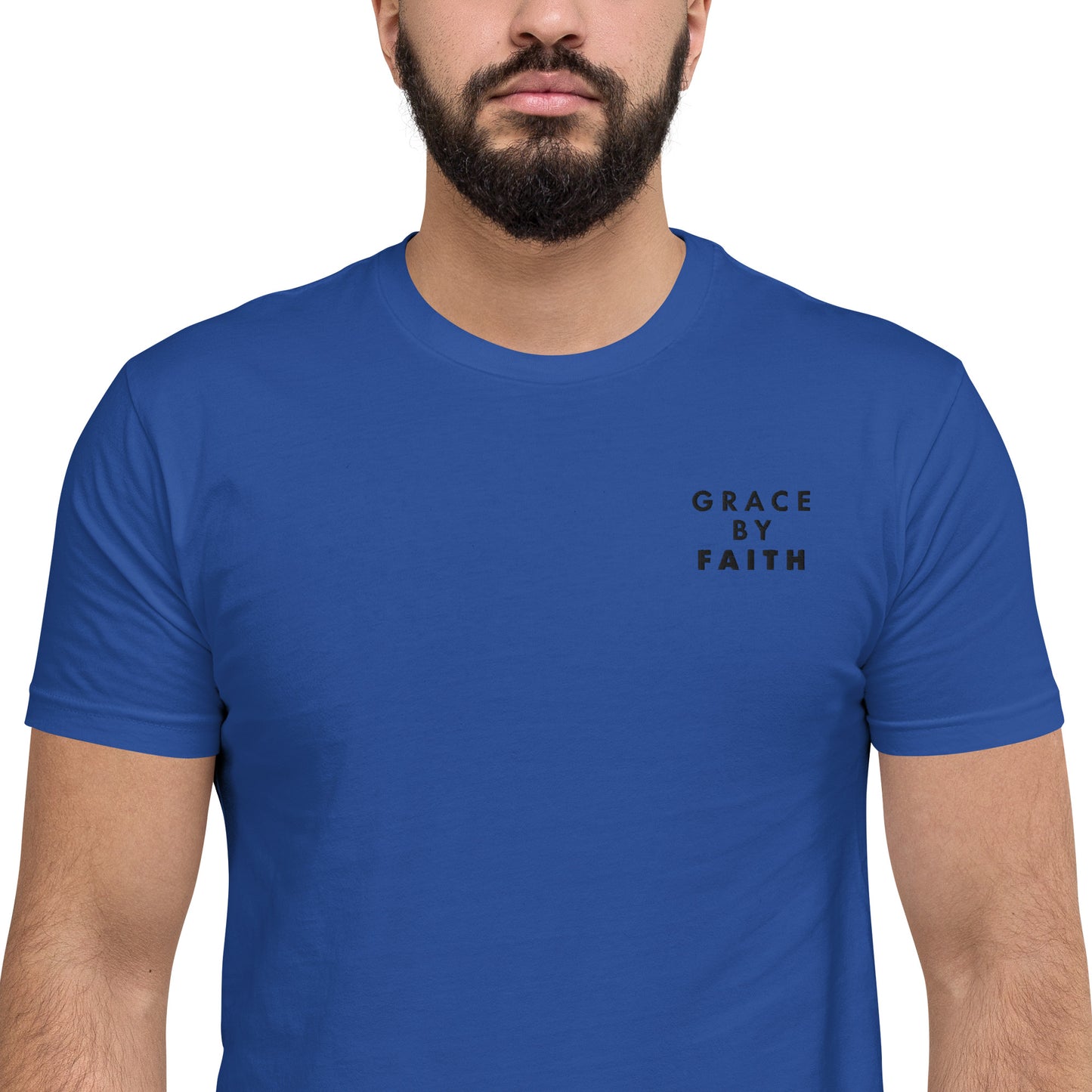 Grace By Faith - Embroidered Short Sleeve T-shirt