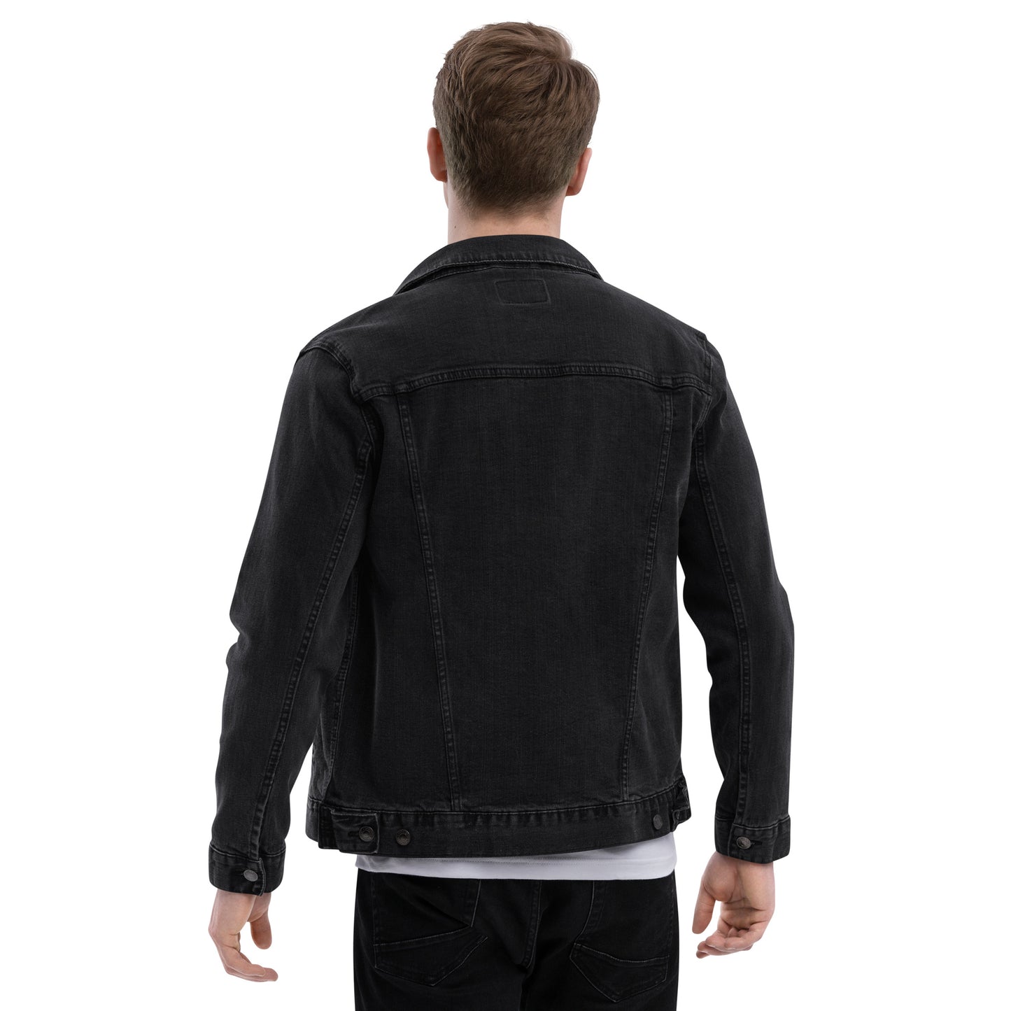 Wholehearted for God men's denim jacket