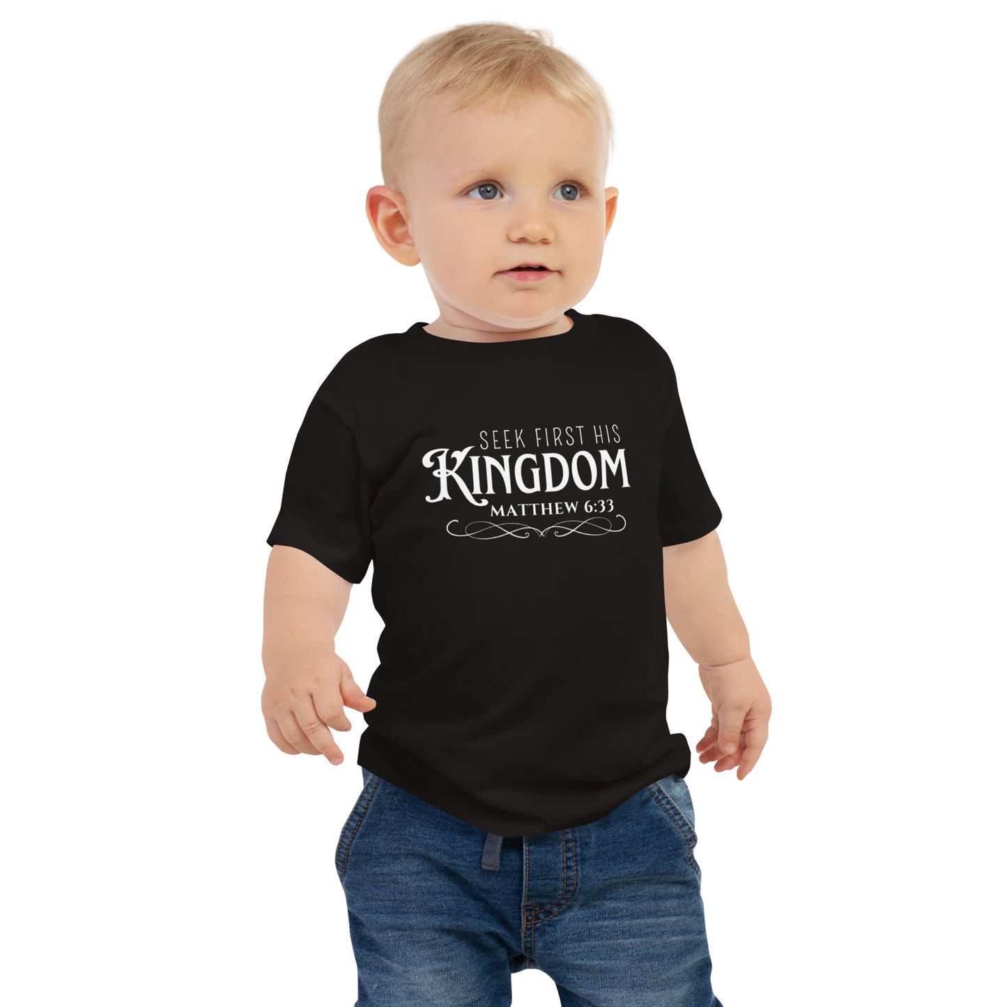 Seek First His Kingdom - baby jersey short sleeve tee