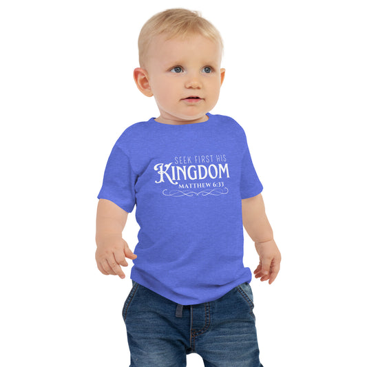 Seek First His Kingdom - baby jersey short sleeve tee