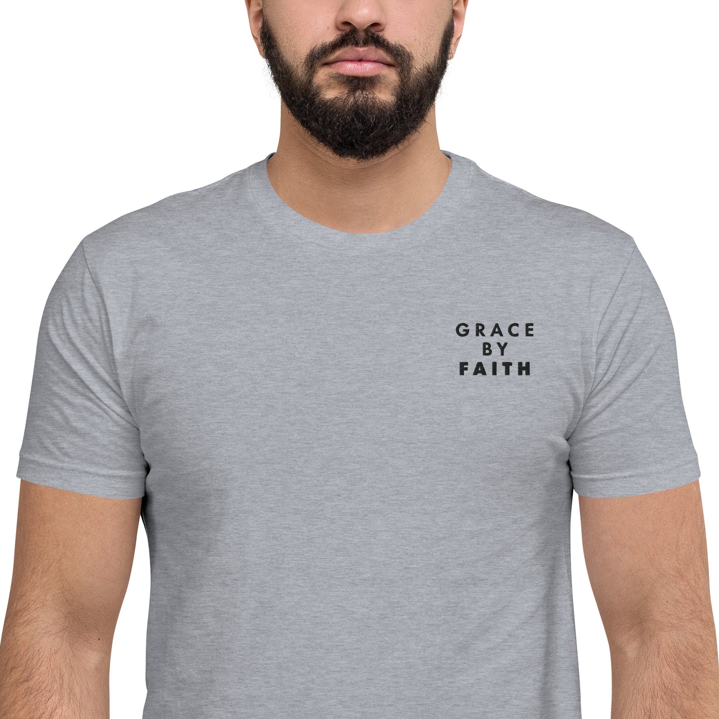 Grace By Faith - Embroidered Short Sleeve T-shirt