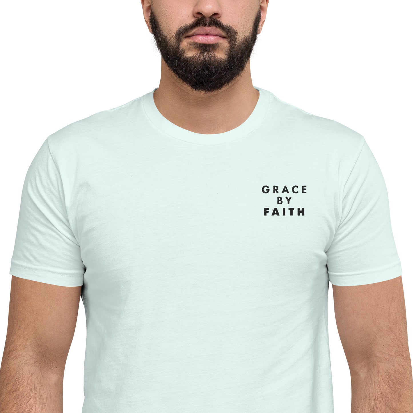 Grace By Faith - Embroidered Short Sleeve T-shirt