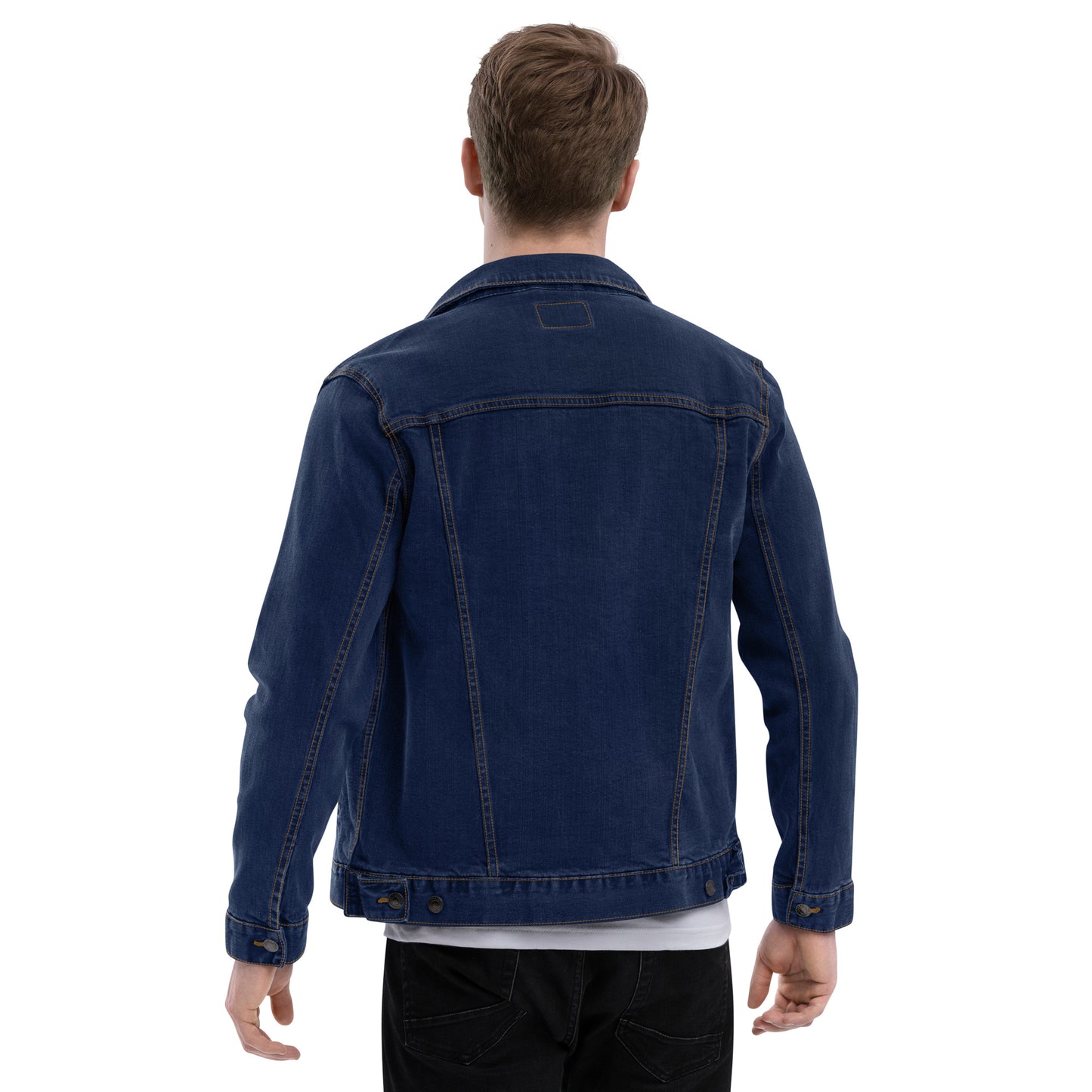 Wholehearted for God men's denim jacket