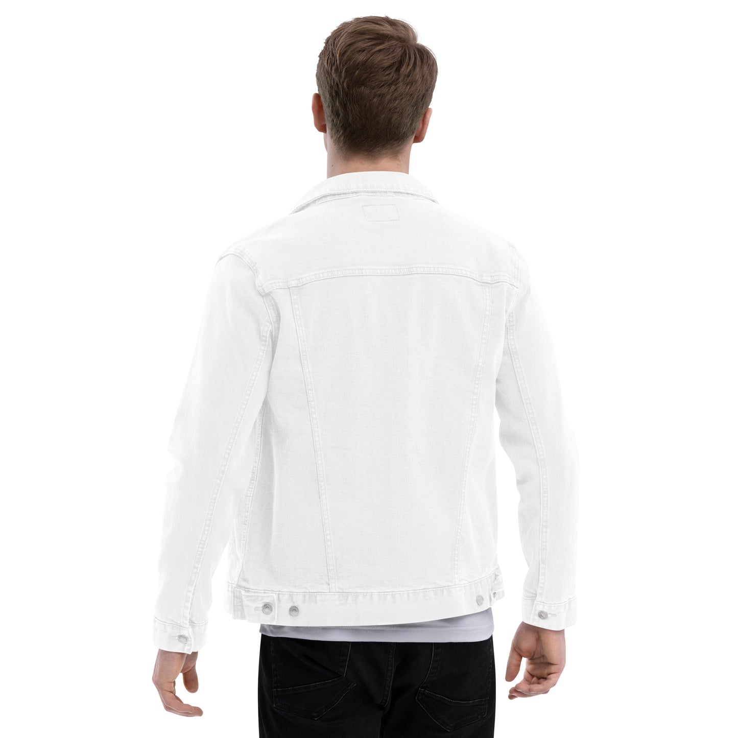 Wholehearted for God men's denim jacket