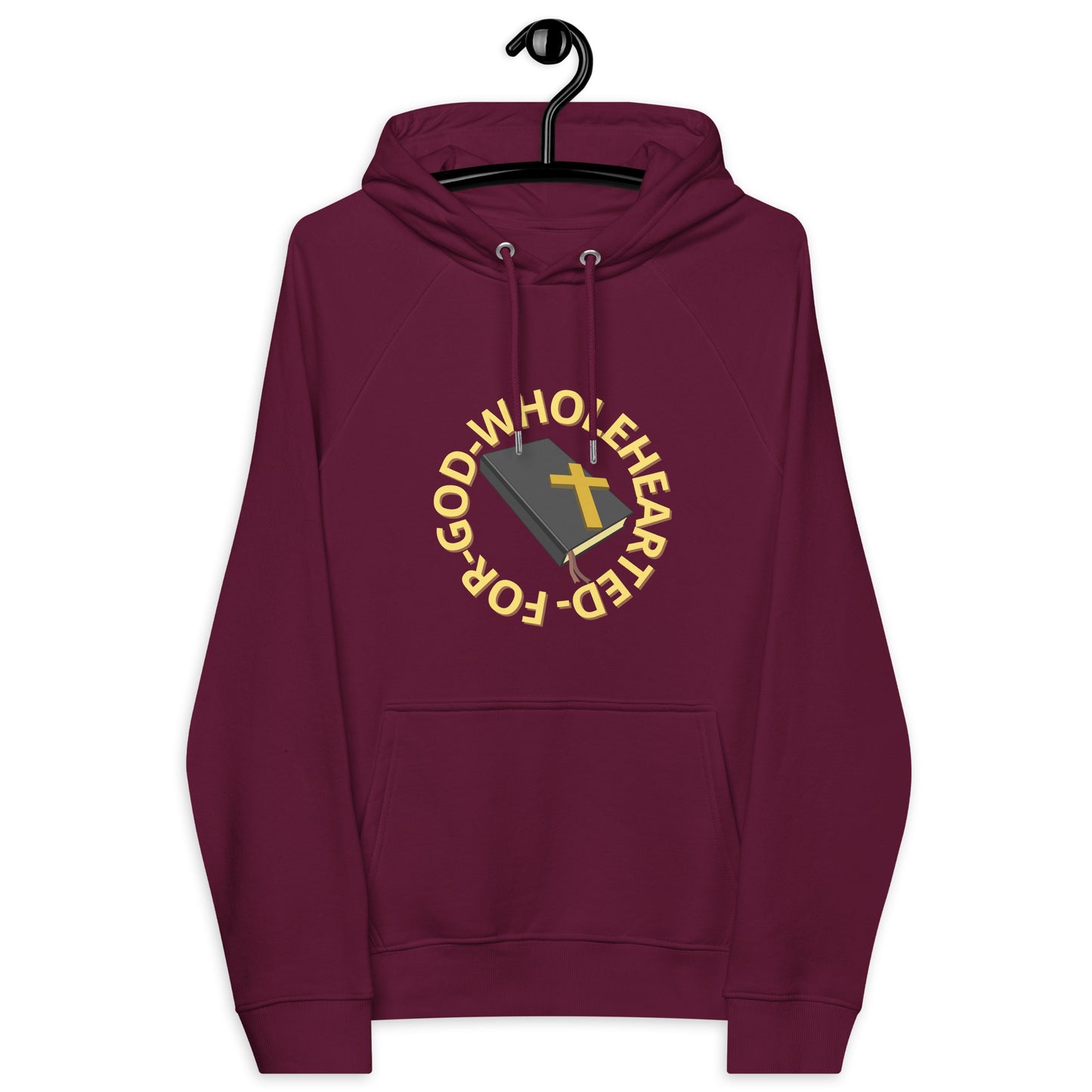 Wholehearted for God eco raglan hoodie