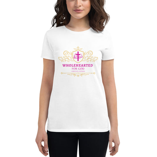 Wholehearted for God short sleeve t-shirt