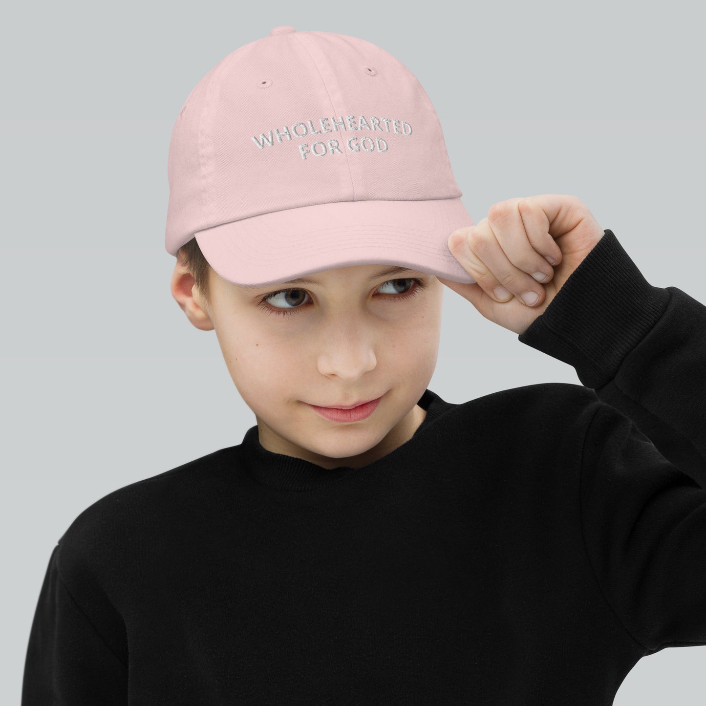 Wholehearted for God - Youth baseball cap