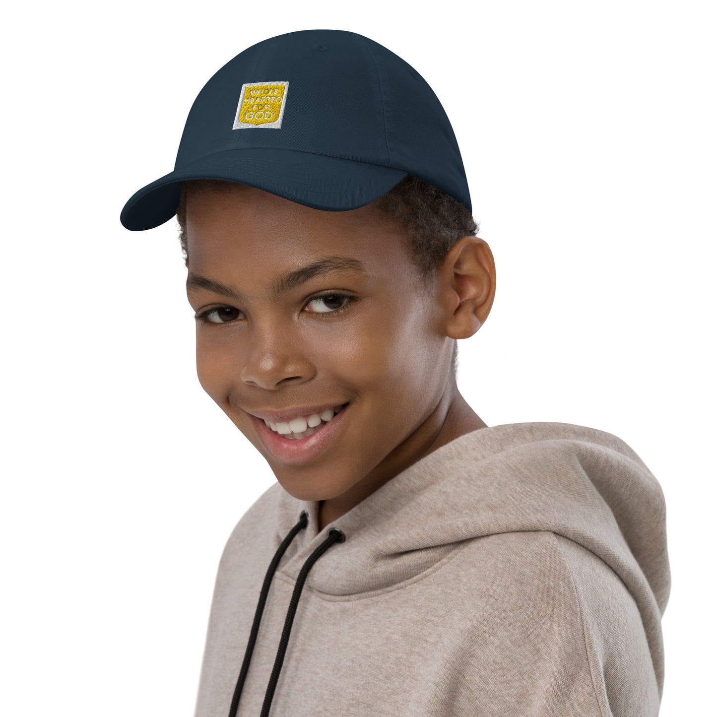 Wholehearted for God - Youth baseball cap