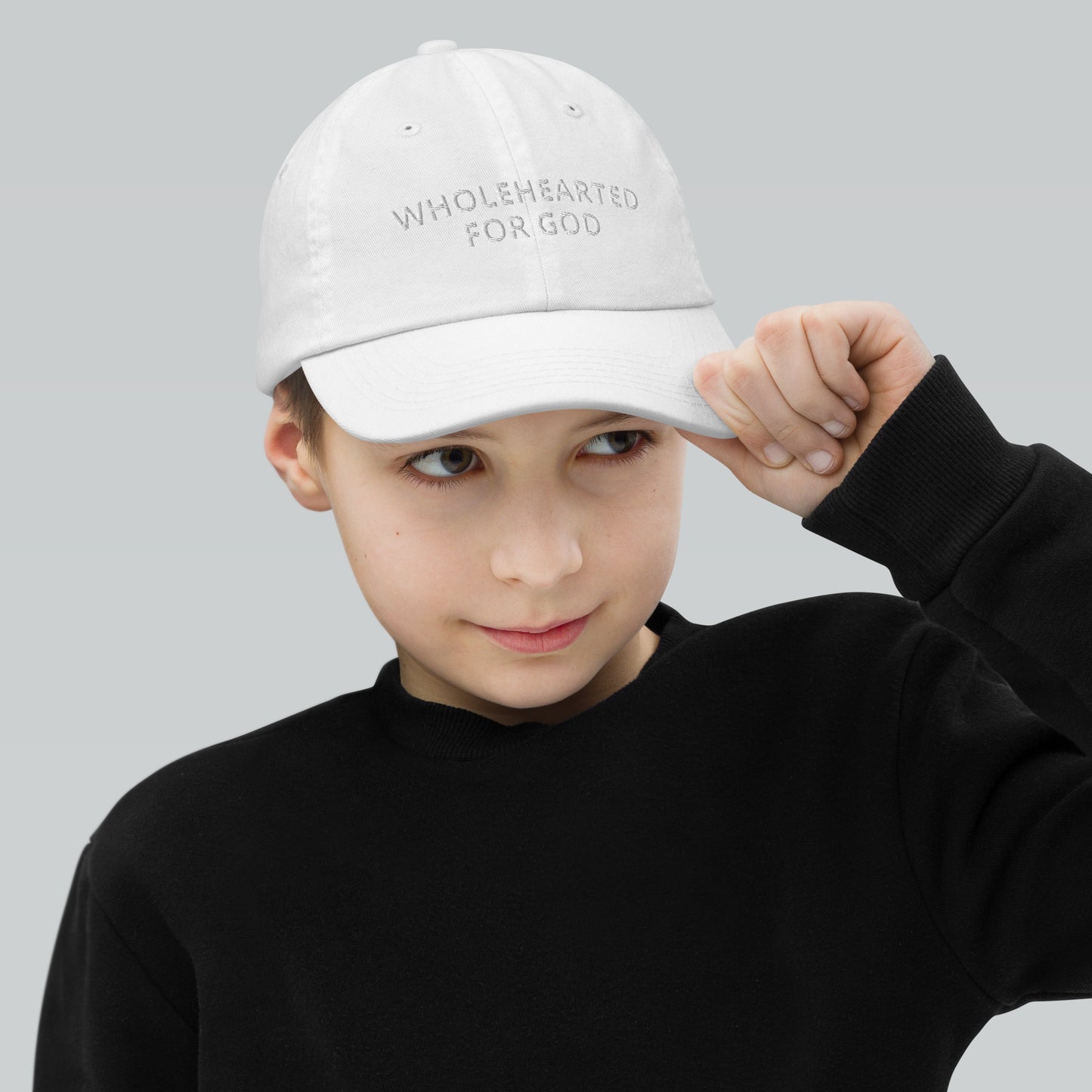 Wholehearted for God - Youth baseball cap