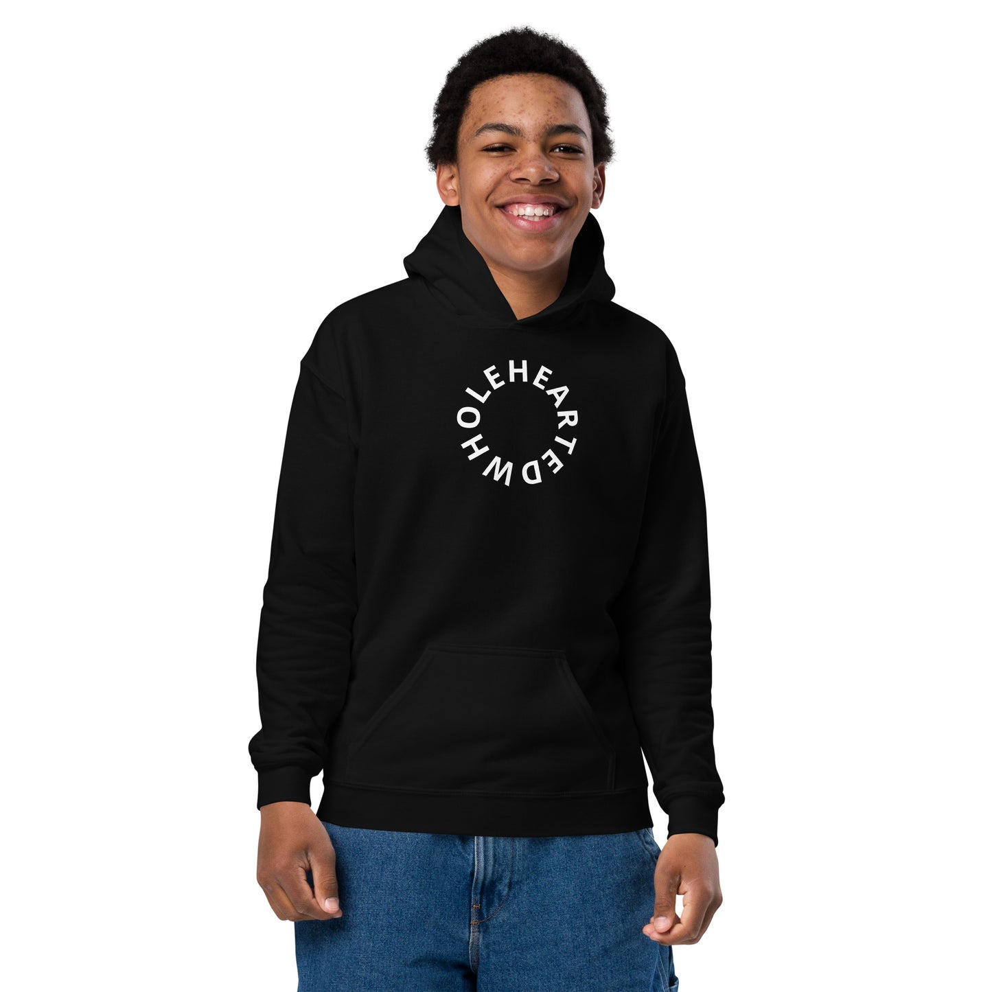 Wholehearted for God - Youth heavy blend hoodie