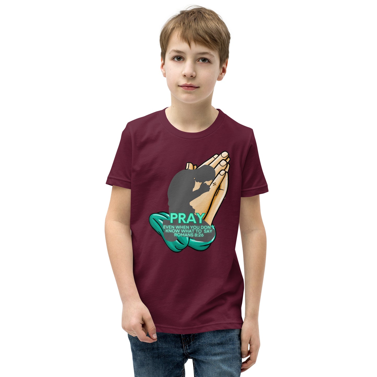 Pray - Youth Short Sleeve T-Shirt - $16.00